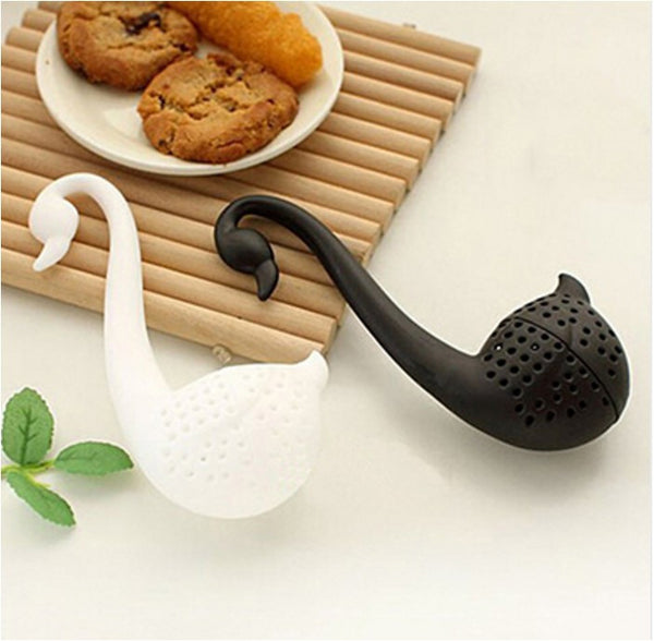 Swan Spoon Tea Strainer Infuser Teaspoon Filter