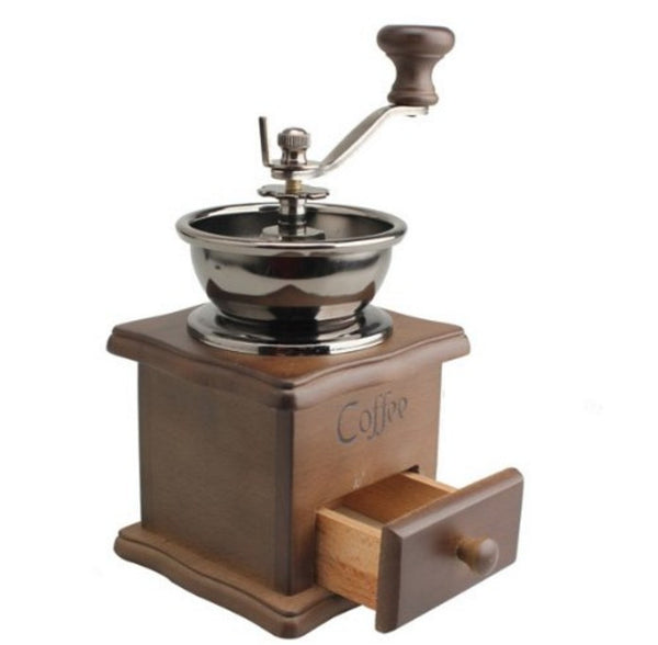 Mini Wooden Coffee Bean Spice Vintage Style